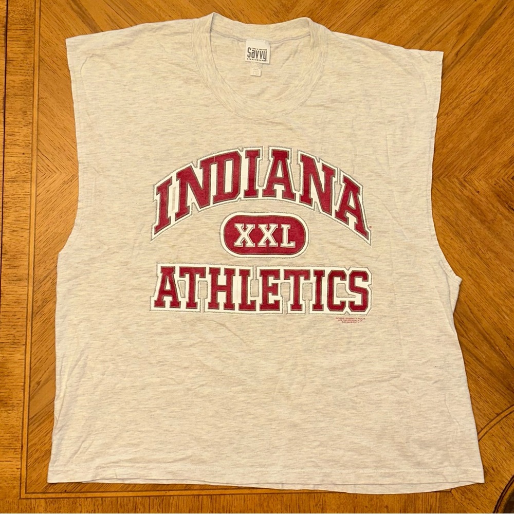 Vintage Indiana Athletics Tank Top Men’s Size 3XL Gray Savvy By Trau & Loevner
